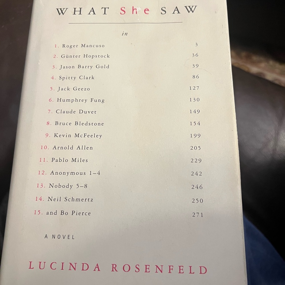 What She Saw Hardcover book